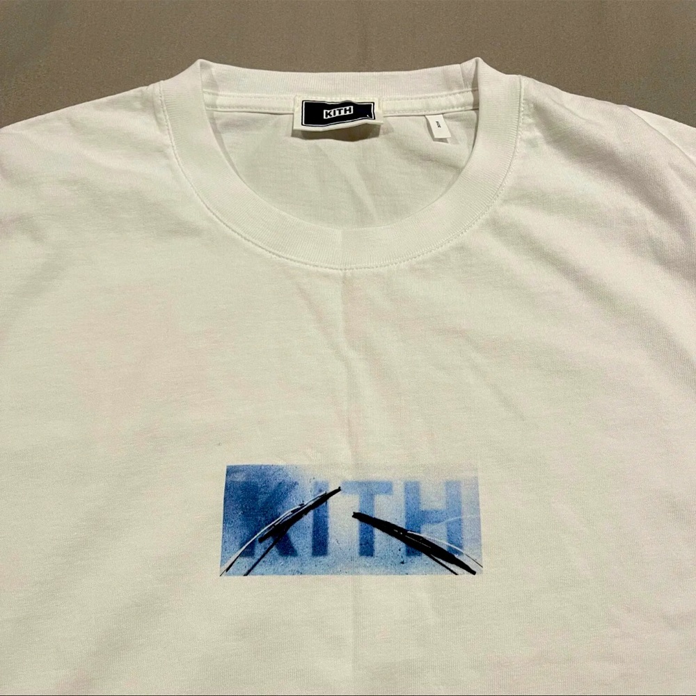 Kith Windshield Classic Box Logo Graphic Tee - White Size L
